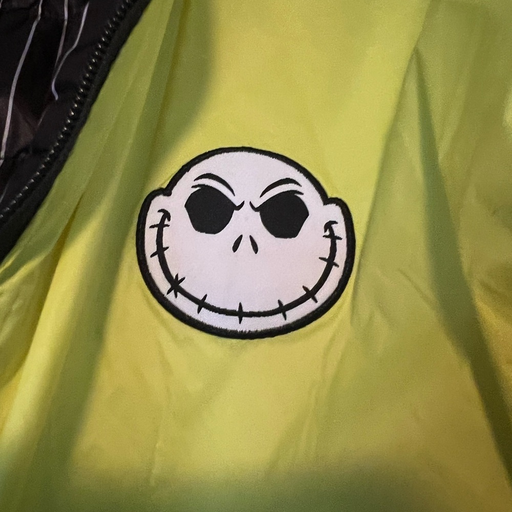 Disney Yellow Raincoat with Jack Skellington Patch